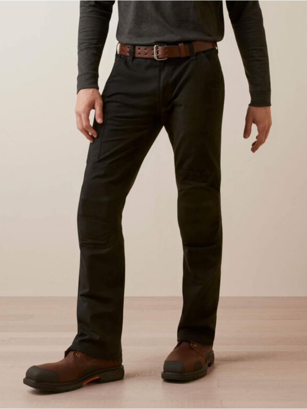 NEW NWOT Ariat Rebar M5 Straight Made Tough Knee Guardian Work Pants BLACK 32x34